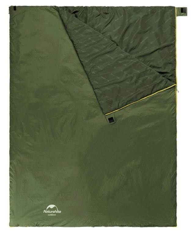 Спальний мішок Naturehike LW180 Mini NH21MSD04, правий, XL, темно-зелений Фото 1